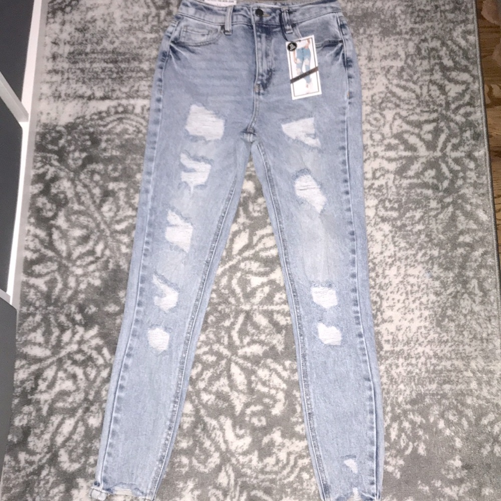 Distressed Mom Jeans
